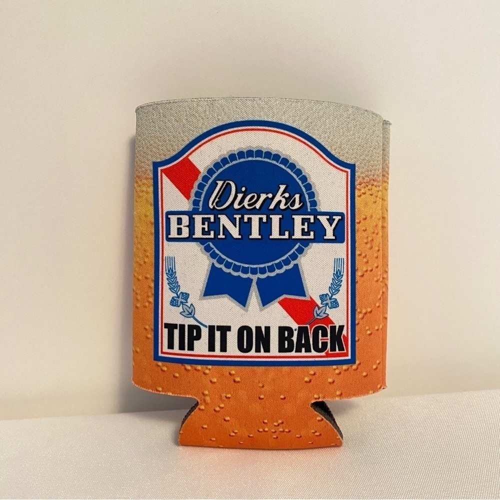 Dierks Bentley Tip It On Back Can Hugger Beer Drink Can Cooler Koozie